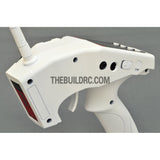 Eurgle 2.4Ghz 4Ch Digital FHSS Flexi-Mixing System LCD Pistol Grip Radio Gear with Built-in Gyro - White