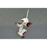 Eurgle 2.4Ghz 4Ch Digital FHSS Flexi-Mixing System LCD Pistol Grip Radio Gear with Built-in Gyro - White