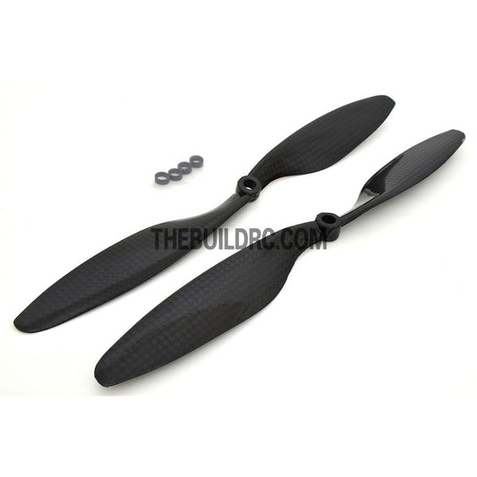 10 x 4.5" 1045 Carbon Fiber Propeller for RC R/c Multi Rotor Quadcopter (2pcs)