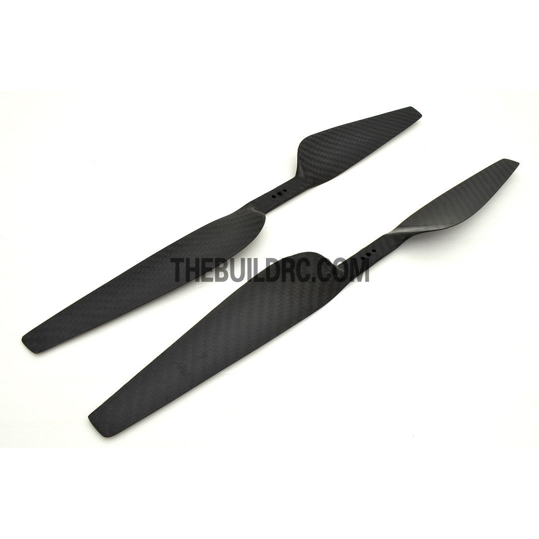 16 x 5.5" 1655 Carbon Fiber Dragon Fly Flat Head Propeller for RC Multi Rotor Quadcopter (2pcs)
