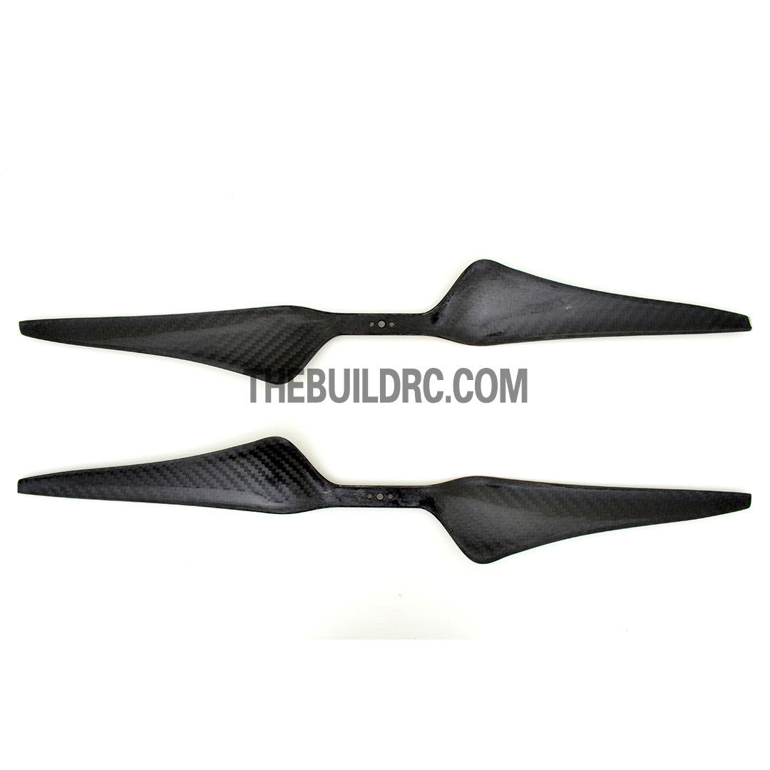 17 x 5.5" 1755 Carbon Fiber Dragon Fly Sharp Head Propeller for RC Multi Rotor Quadcopter (2pcs)