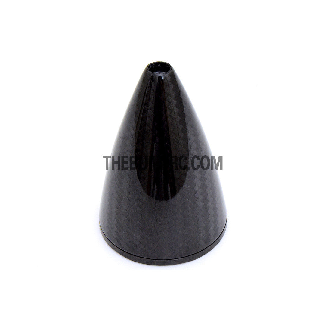 2" / 50.8mm Bullet Shape Carbon Fiber Spinner with Backplate (Sharp)