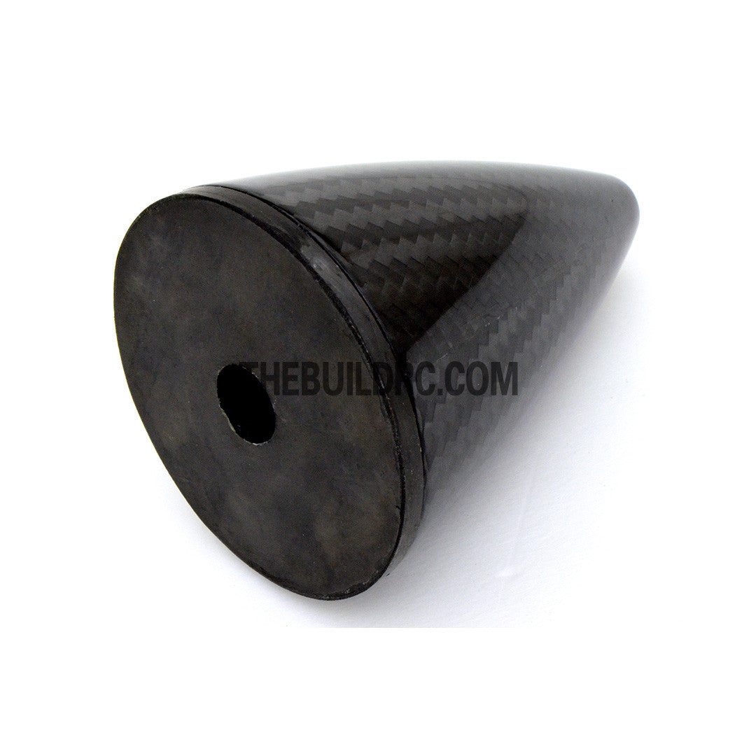 2" / 50.8mm Bullet Shape Carbon Fiber Spinner with Backplate (Sharp)