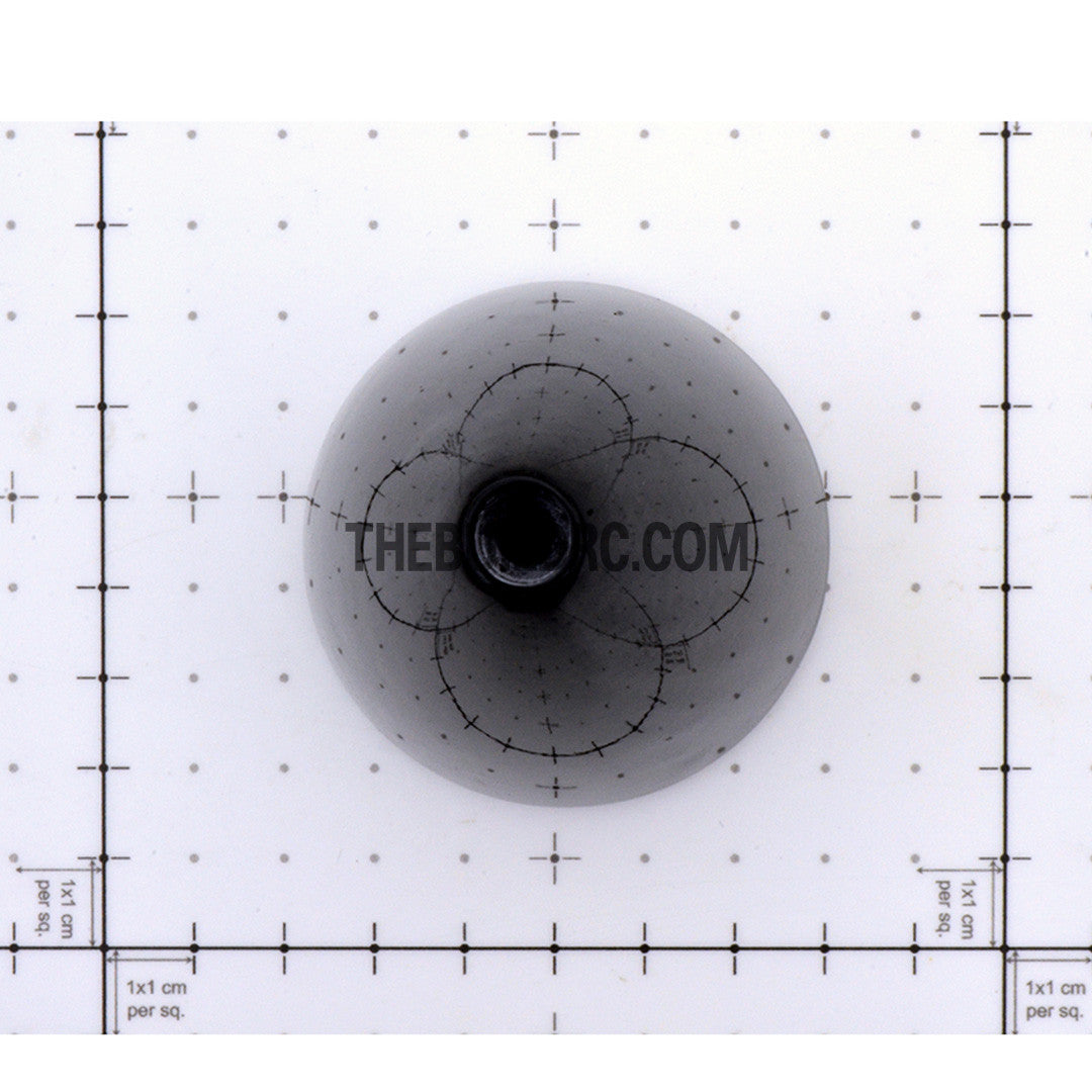 2.25" / 57.15mm Bullet Shape Carbon Fiber Spinner with Backplate (Sharp)