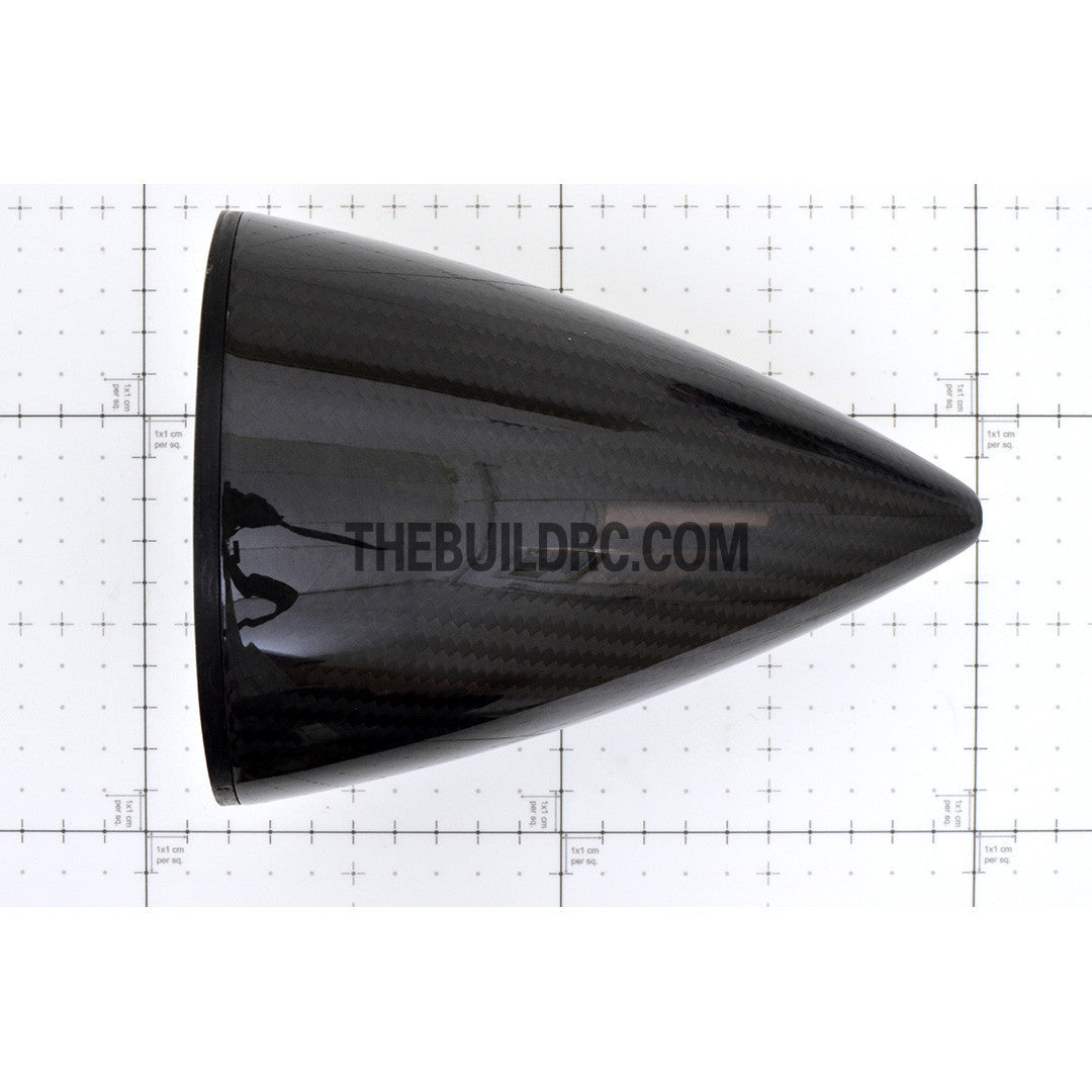4.5" / 114.3mm Bullet Shape Carbon Fiber Spinner with Backplate (Sharp)