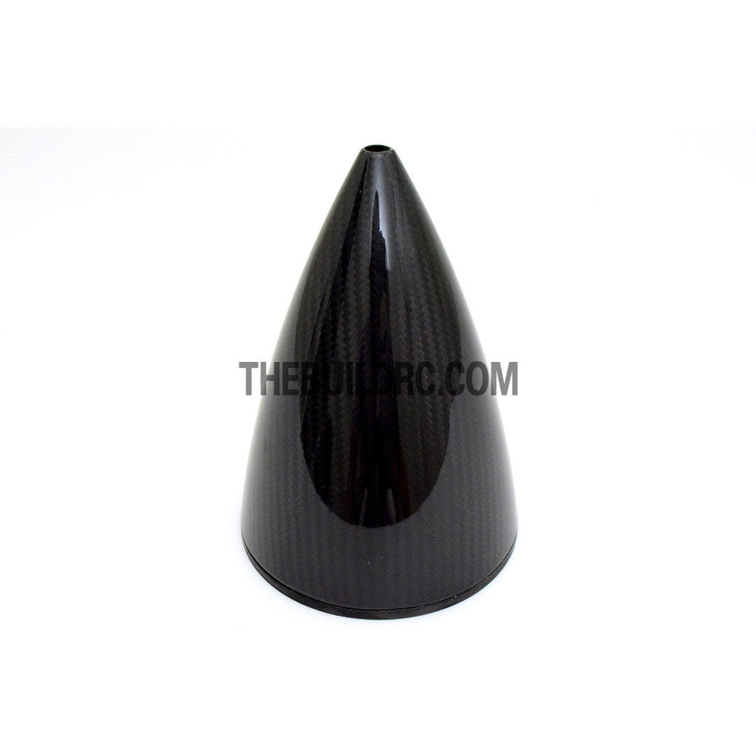 5" / 127mm Bullet Shape Carbon Fiber Spinner with Backplate (Sharp)
