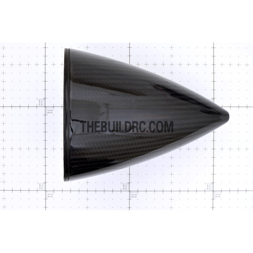 5" / 127mm Bullet Shape Carbon Fiber Spinner with Backplate (Sharp)