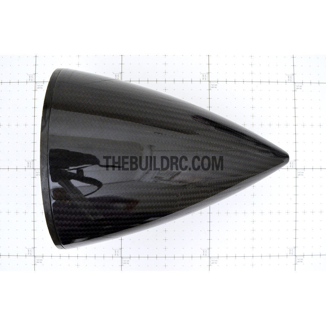 6" / 152.4mm Bullet Shape Carbon Fiber Spinner with Backplate (Sharp)