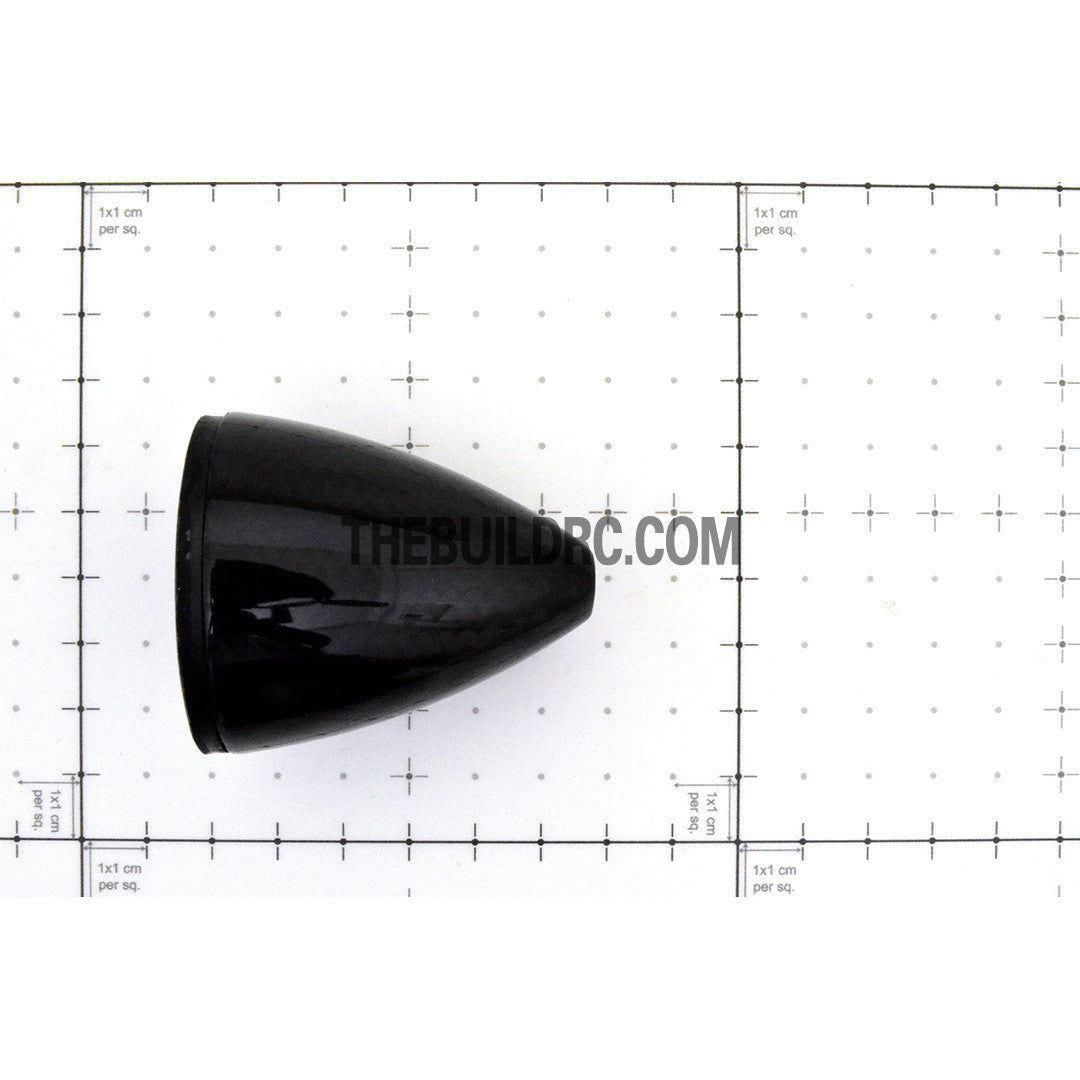 1.75" / 44.45mm Bullet Shape Carbon Fiber Spinner with Backplate (Round)