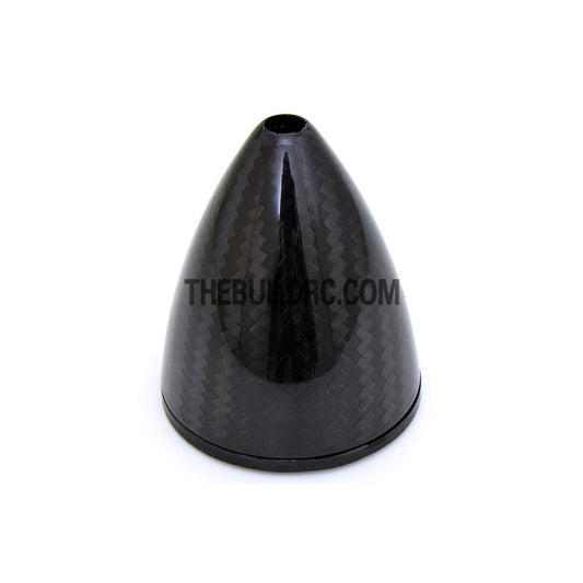 2" / 50.8mm Bullet Shape Carbon Fiber Spinner with Backplate (Round)