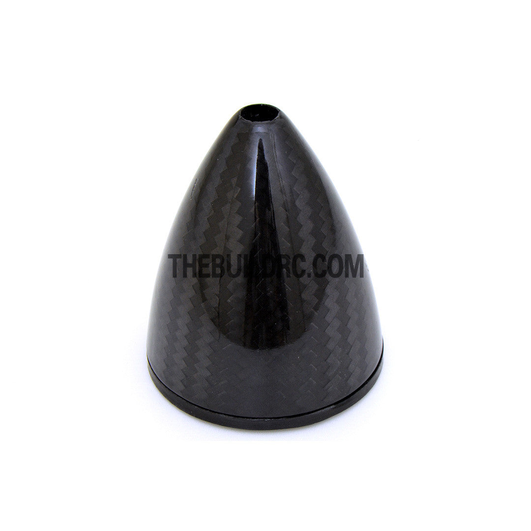 2" / 50.8mm Bullet Shape Carbon Fiber Spinner with Backplate (Round)