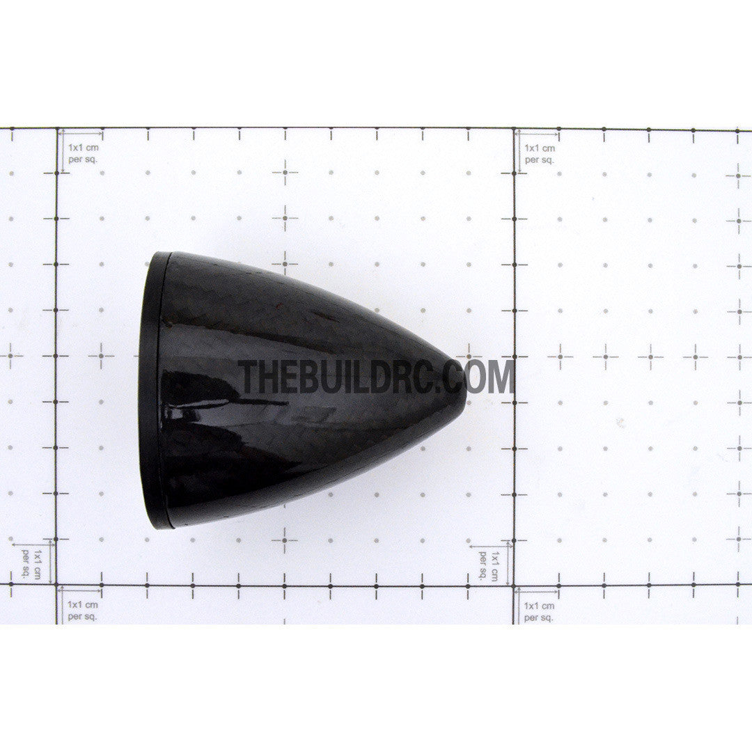 2" / 50.8mm Bullet Shape Carbon Fiber Spinner with Backplate (Round)