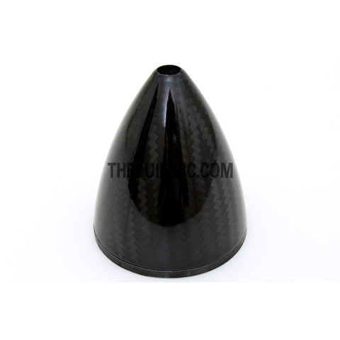 2.25" / 57.15mm Bullet Shape Carbon Fiber Spinner with Backplate (Round)