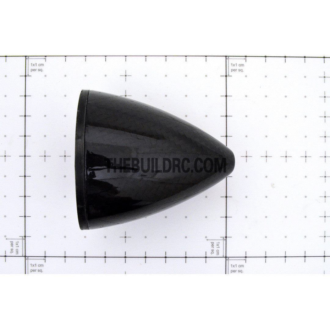 2.25" / 57.15mm Bullet Shape Carbon Fiber Spinner with Backplate (Round)