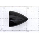 2.25" / 57.15mm Bullet Shape Carbon Fiber Spinner with Backplate (Round)