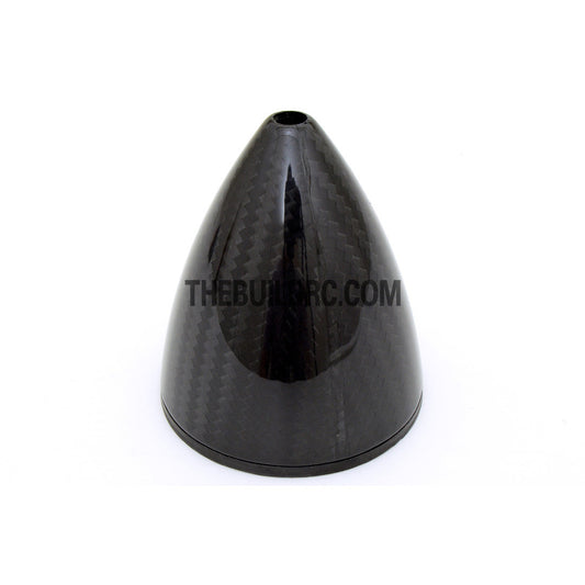 2.5" / 63.5mm Bullet Shape Carbon Fiber Spinner with Backplate (Round)