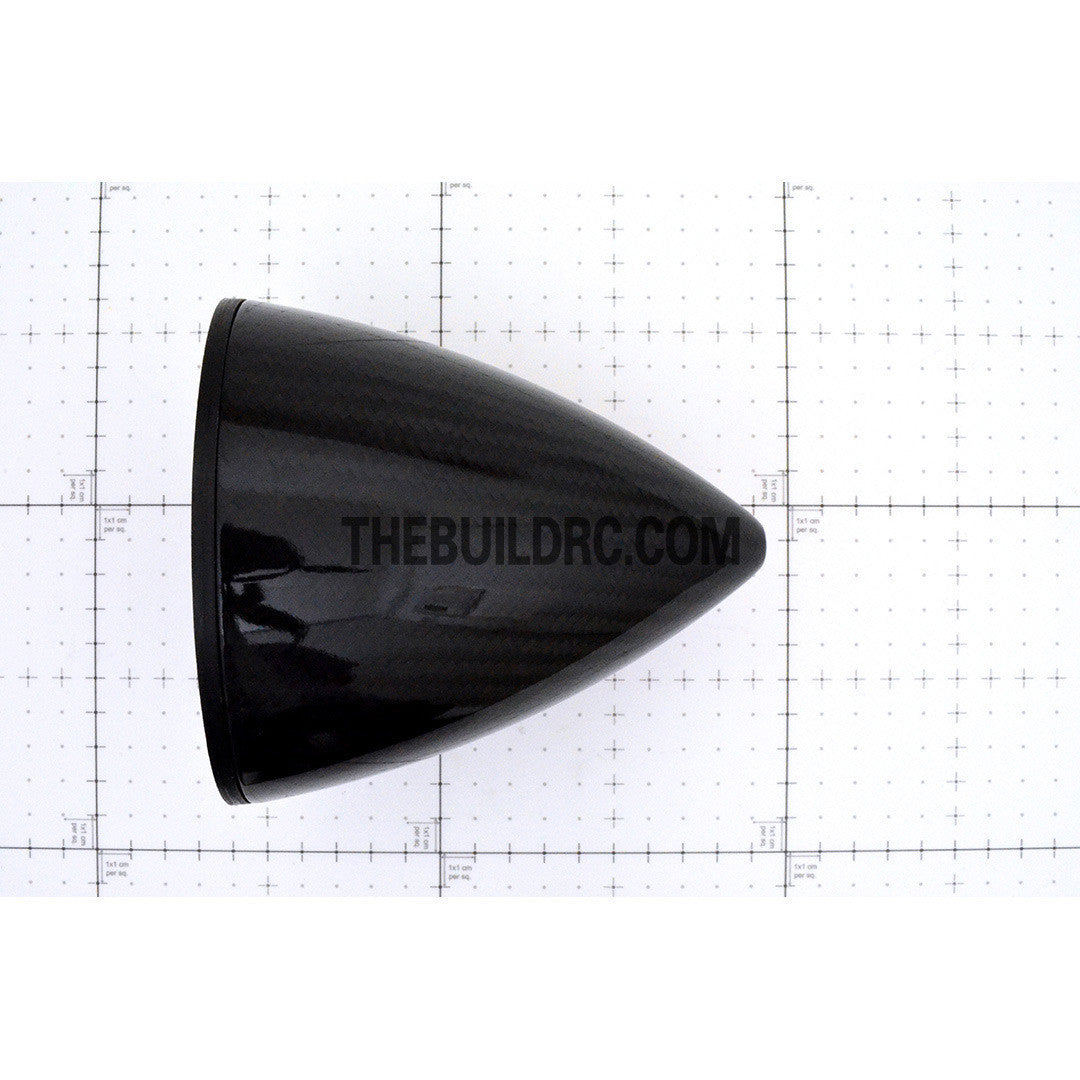 4.5" / 114.3mm Bullet Shape Carbon Fiber Spinner with Backplate (Round)