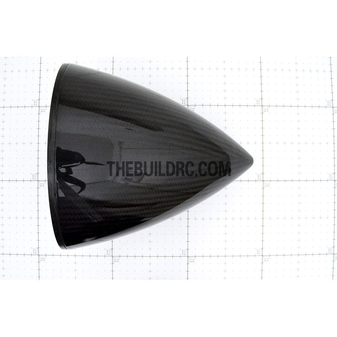 7" / 177.8mm Bullet Shape Carbon Fiber Spinner with Backplate (Round)