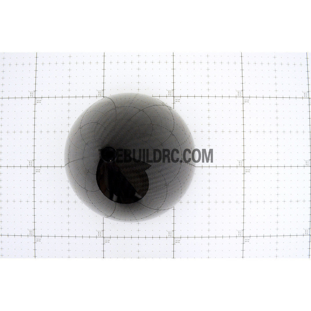7" / 177.8mm Bullet Shape Carbon Fiber Spinner with Backplate (Round)