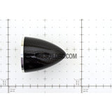 1.75" / 44.45mm Bullet Shape Carbon Fiber Spinner with Aluminium Backplate (Sharp)