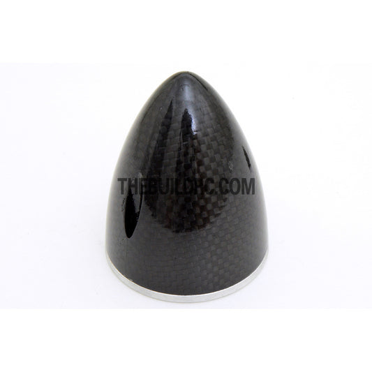 2" / 50.8mm Bullet Shape Carbon Fiber Spinner with Aluminium Backplate (Sharp)