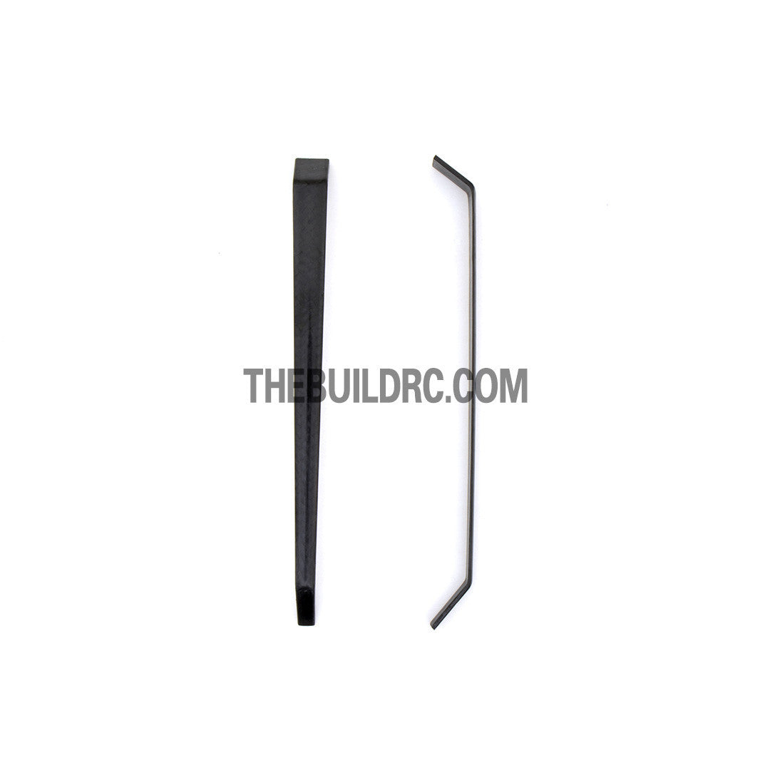 1.5 x 9.5 x 13 x 100mm Ultra Durable Carbon Fiber Split Landing Gear for Extra 260 20CC RC Plane