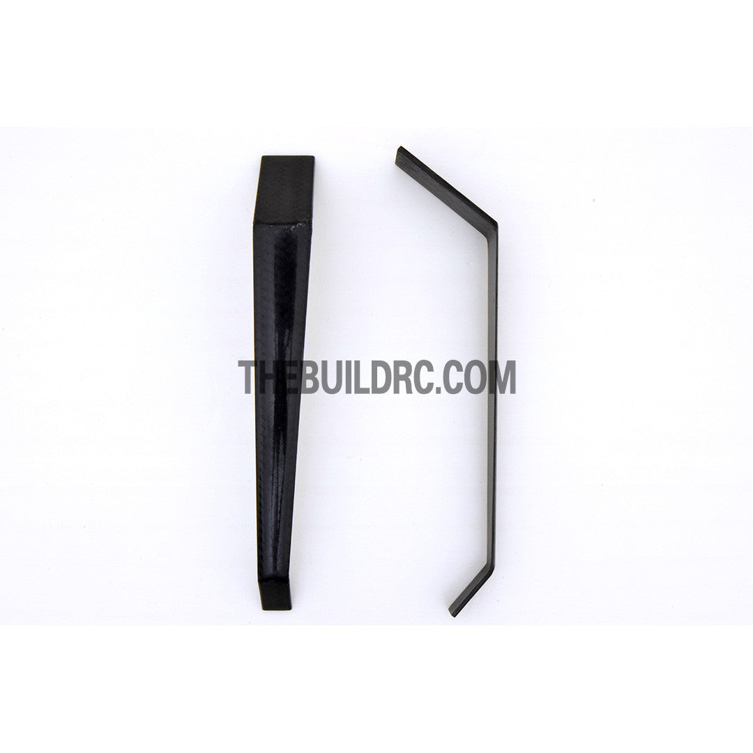 2 x 18 x 40 x 105mm Ultra Durable Carbon Fiber Split Landing Gear for Extra 260 30CC RC Plane