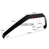 T4.2 x W35 x L160 x H169 x W427mm Ultra Durable Carbon Fiber Landing Gear for Extra 260 26CC RC Plane
