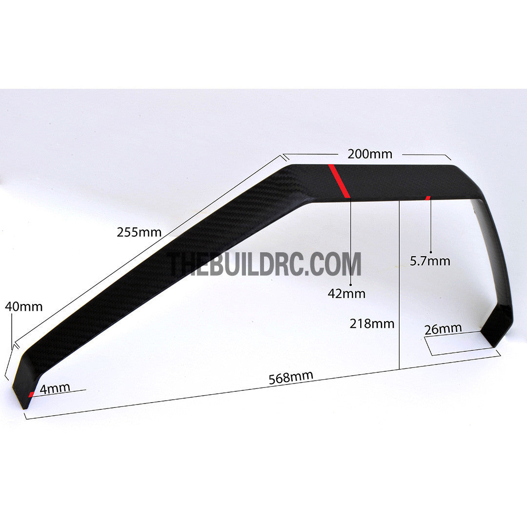 T5.7 x W42 x L200 x H218 x W568mm Ultra Durable Carbon Fiber Landing Gear for Extra 260 85CC RC Plane