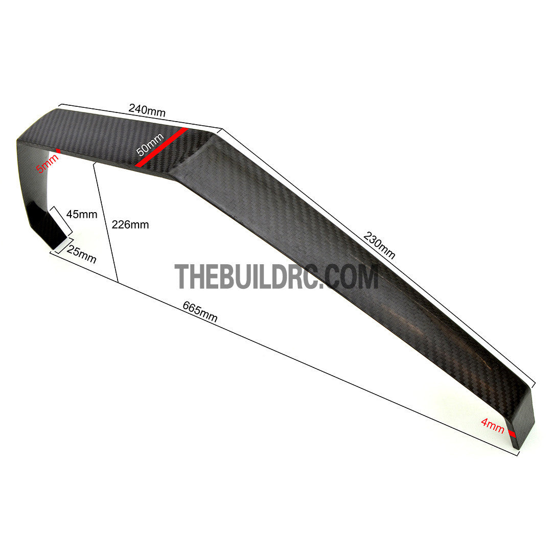 Extra 330 150CC T5 x W50 x L240 x H226 x W665mm Ultra Durable Carbon Fiber Landing Gear