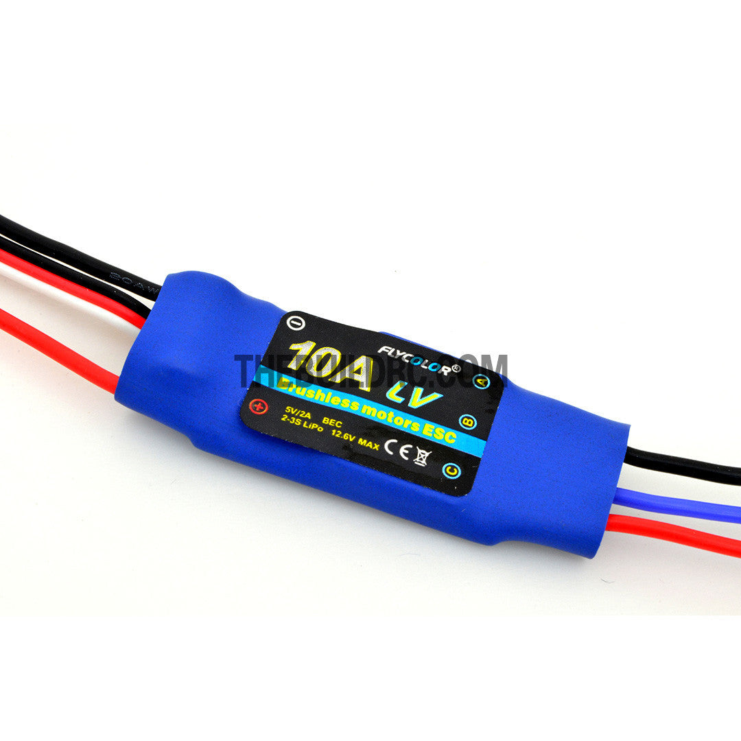 FlyColor 10A 2-3S BEC:5V/2A Brushless Motor Programmable ESC for RC Plane / Glider