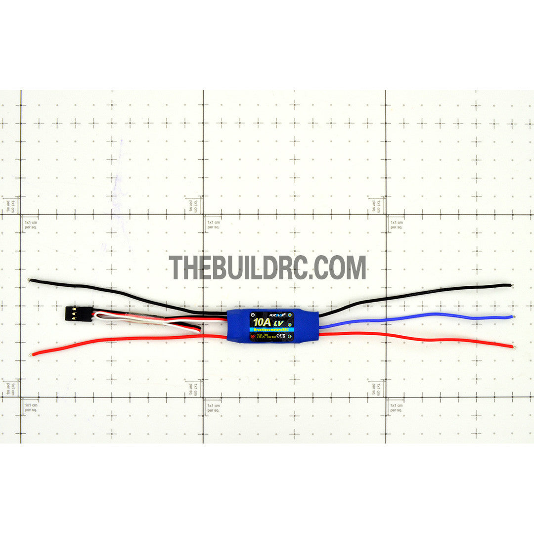 FlyColor 10A 2-3S BEC:5V/2A Brushless Motor Programmable ESC for RC Plane / Glider