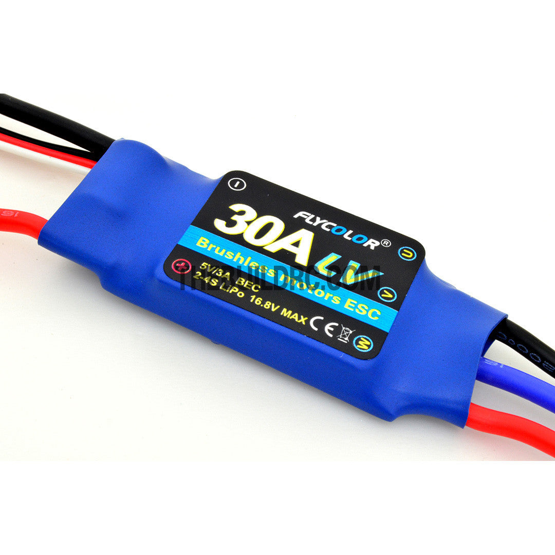 FlyColor 30A 2-4S BEC:5V/3A Brushless Motor Programmable ESC for RC Plane / Glider