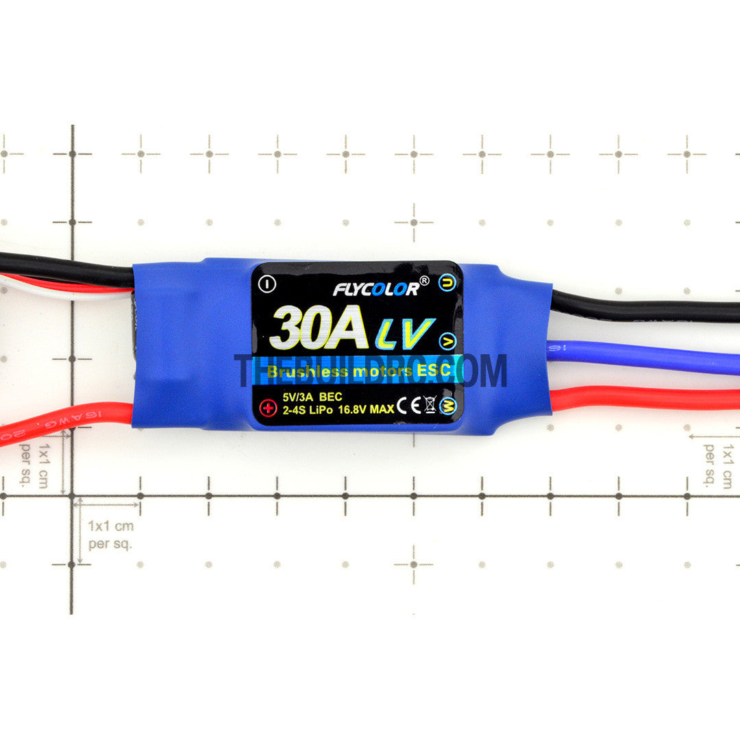 FlyColor 30A 2-4S BEC:5V/3A Brushless Motor Programmable ESC for RC Plane / Glider