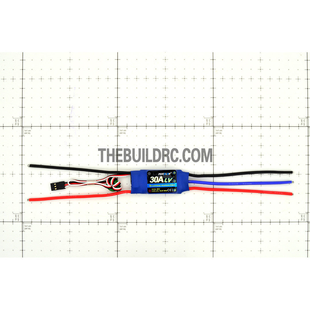 FlyColor 30A 2-4S BEC:5V/3A Brushless Motor Programmable ESC for RC Plane / Glider