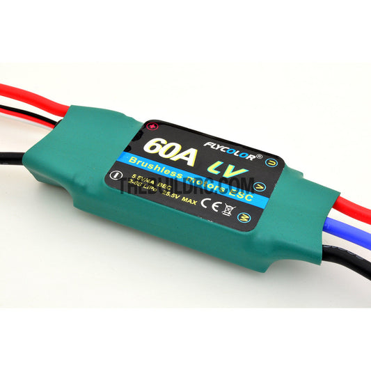 FlyColor 60A 2-4S SBEC:5.5V/4A Brushless Motor Programmable ESC for RC Plane / Glider / Helicopter