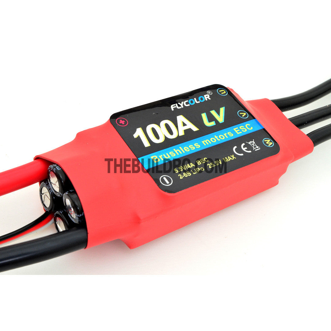 FlyColor 100A 2-6S SBEC:5.5V/4A Brushless Motor Programmable ESC for RC Plane / Glider / Helicopter