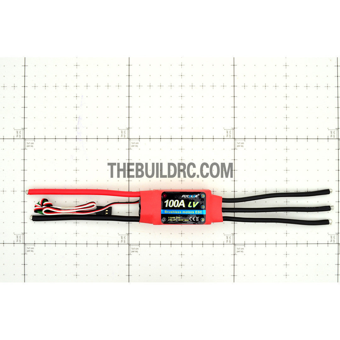 FlyColor 100A 2-6S SBEC:5.5V/4A Brushless Motor Programmable ESC for RC Plane / Glider / Helicopter