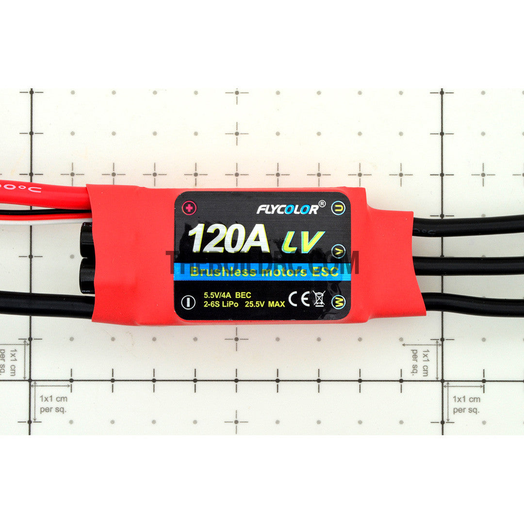 FlyColor 120A 2-6S SBEC:5.5V/4A Brushless Motor Programmable ESC for RC Plane / Glider / Helicopter