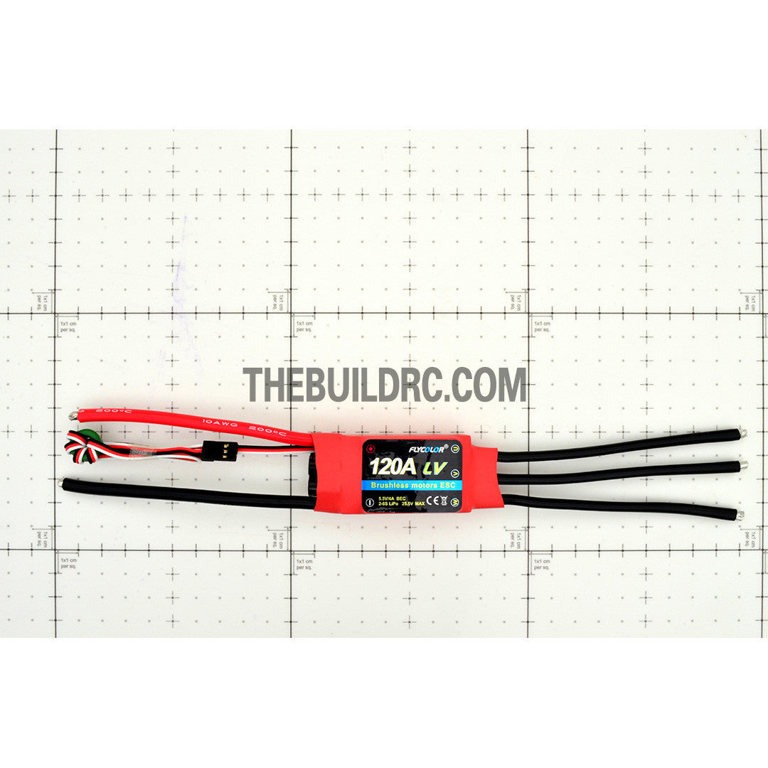 FlyColor 120A 2-6S SBEC:5.5V/4A Brushless Motor Programmable ESC for RC Plane / Glider / Helicopter