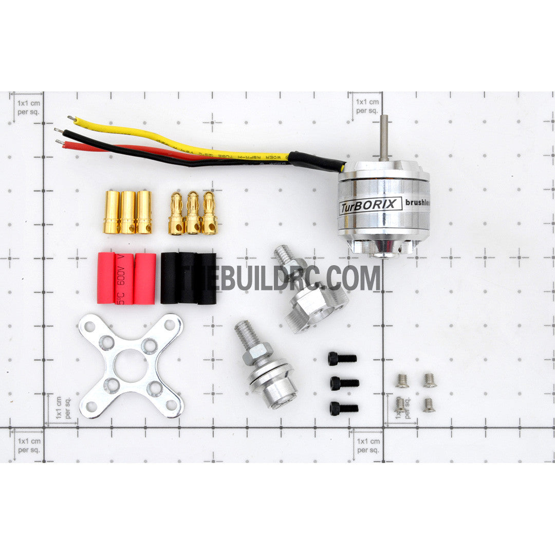 Turborix RC Plane / 450 Helicopter 800kv (rpm/v) D2830 Outrunner BL Brushless Motor