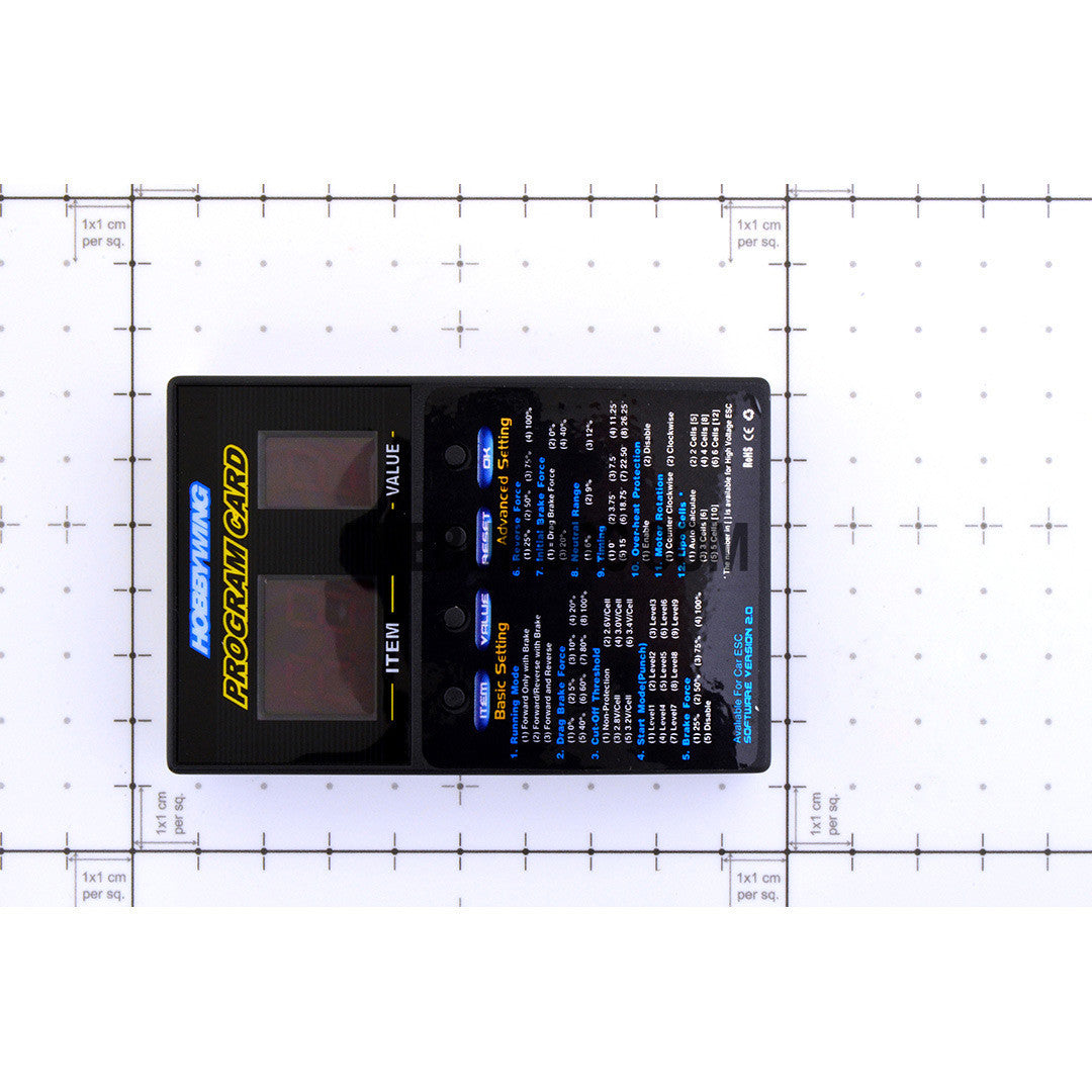 HobbyWing Brushless Motor ESC System Programming Card