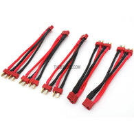 Deans T-Plug Ultra Plug Battery Connector Cable in Parallel (5pcs/set)