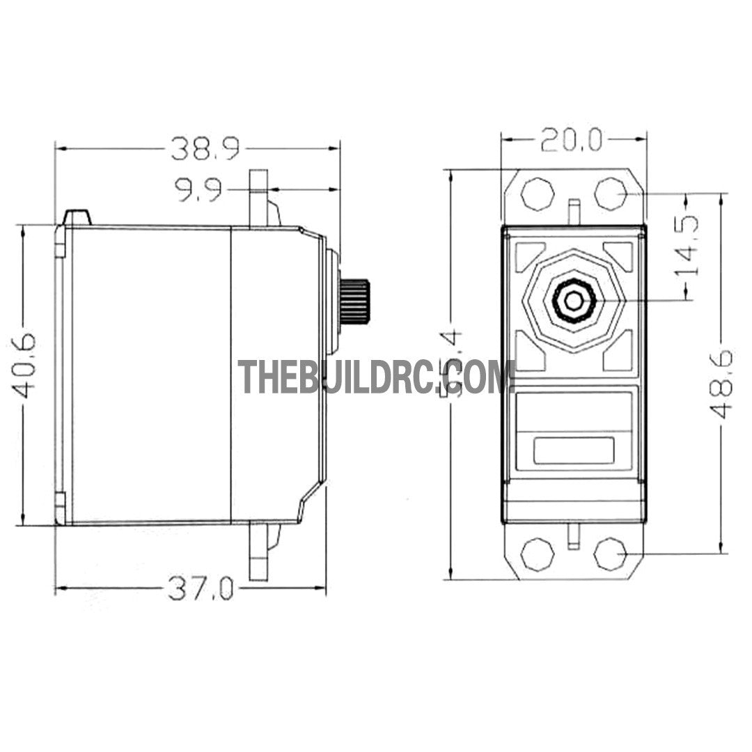 Eurgle 39.2g >=5.0 Kgf.cm High Torque Standard Servo