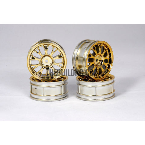1/10 RC Car Metallic Plate Wheel Set (Gold)