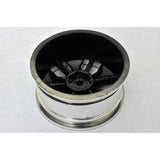 1/10 RC Car Hip-hop Style Metallic Plate Silver Wheel Set C - Orange