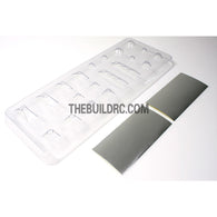 RC Car Transparent Light Blub Plastic Cover Set with Silver Color Decals