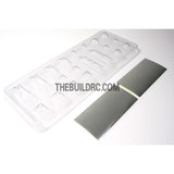RC Car Transparent Light Blub Plastic Cover Set with Silver Color Decals