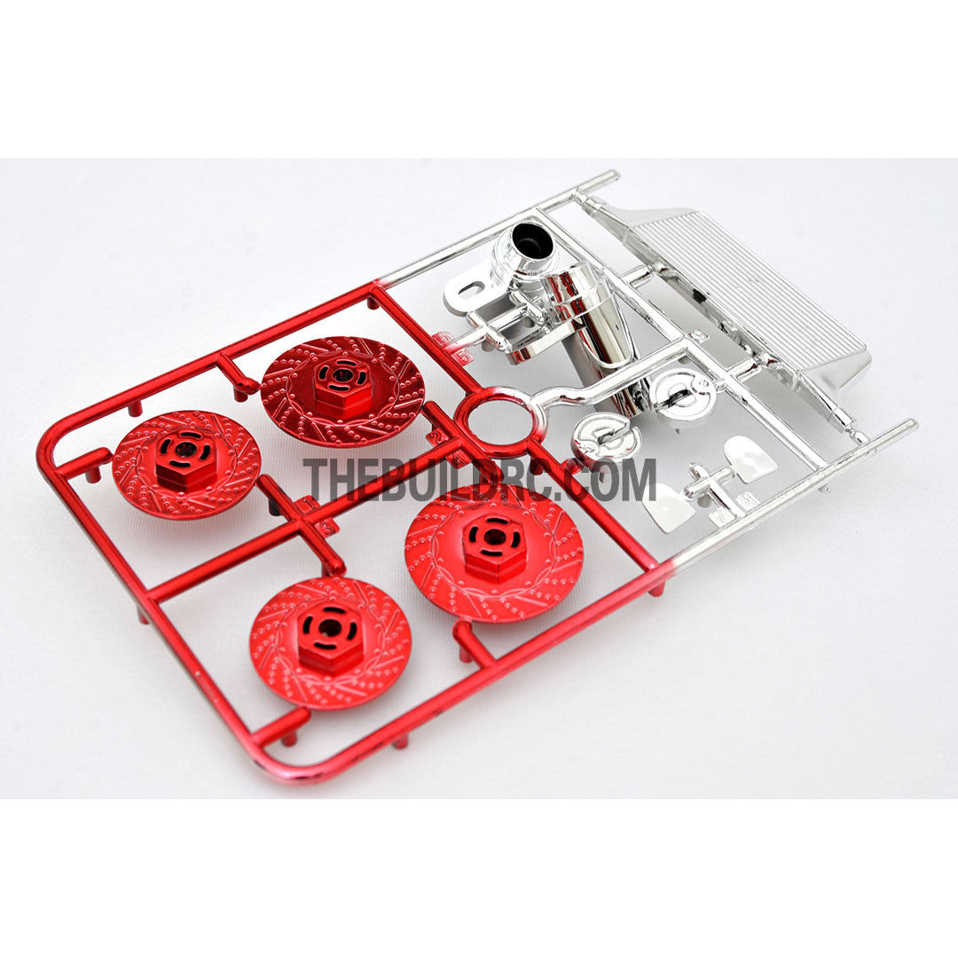 1/10 RC Car Brake Disc & Accessories Set - Red