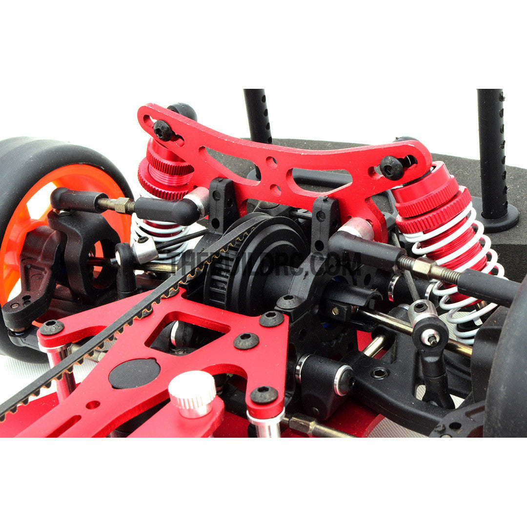 1/10 RC EP XR 4WD On-Road Belt Drive Racing Car Aluminum Chassis - Red